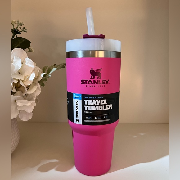 🎉LAST CHANCE🎉 NWT Stanley 30oz Stainless Steel Adventure Quencher Azalea - Picture 2 of 8